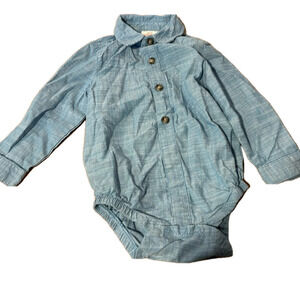 Cat and Jack 18 month baby onesies- blue jean